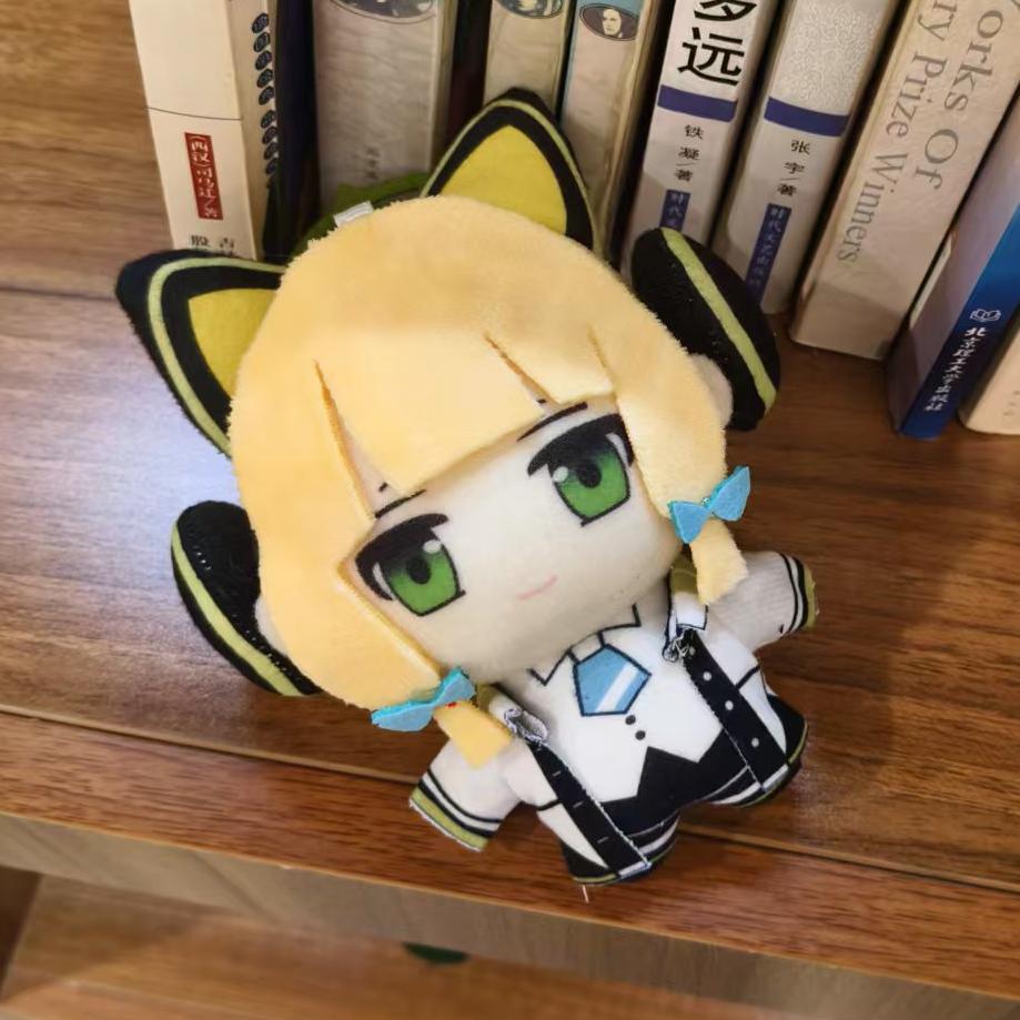 10cm Blue Archive Plush Toys Tendou Arisu Sunaokami Shiroko Anime Plushies Pendant Dolls Soft Stuffed Keychain Key Ring Gifts