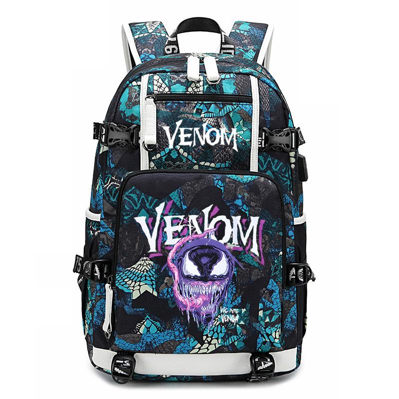 Trendy Schoolbag Printing Design Sense Casual Simple Backpack Lightweight Spine Protection Large Capacity