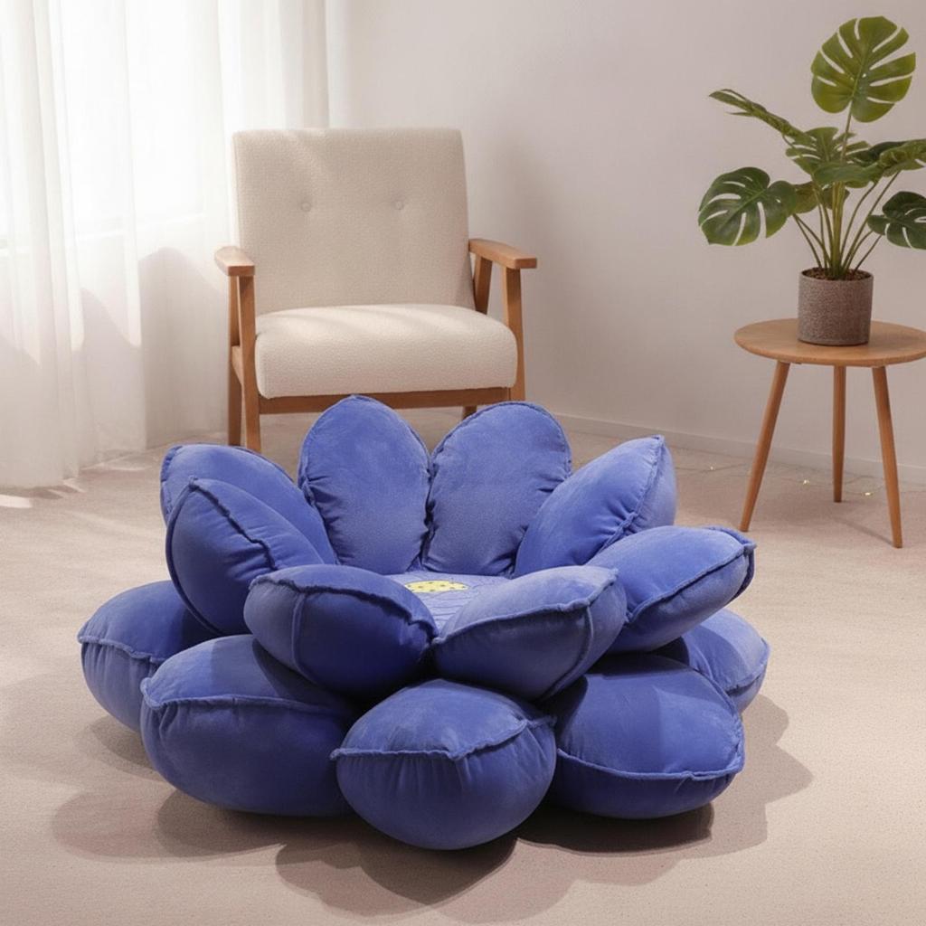Flower Floor Pad Padded Seat Cute for Bedroom