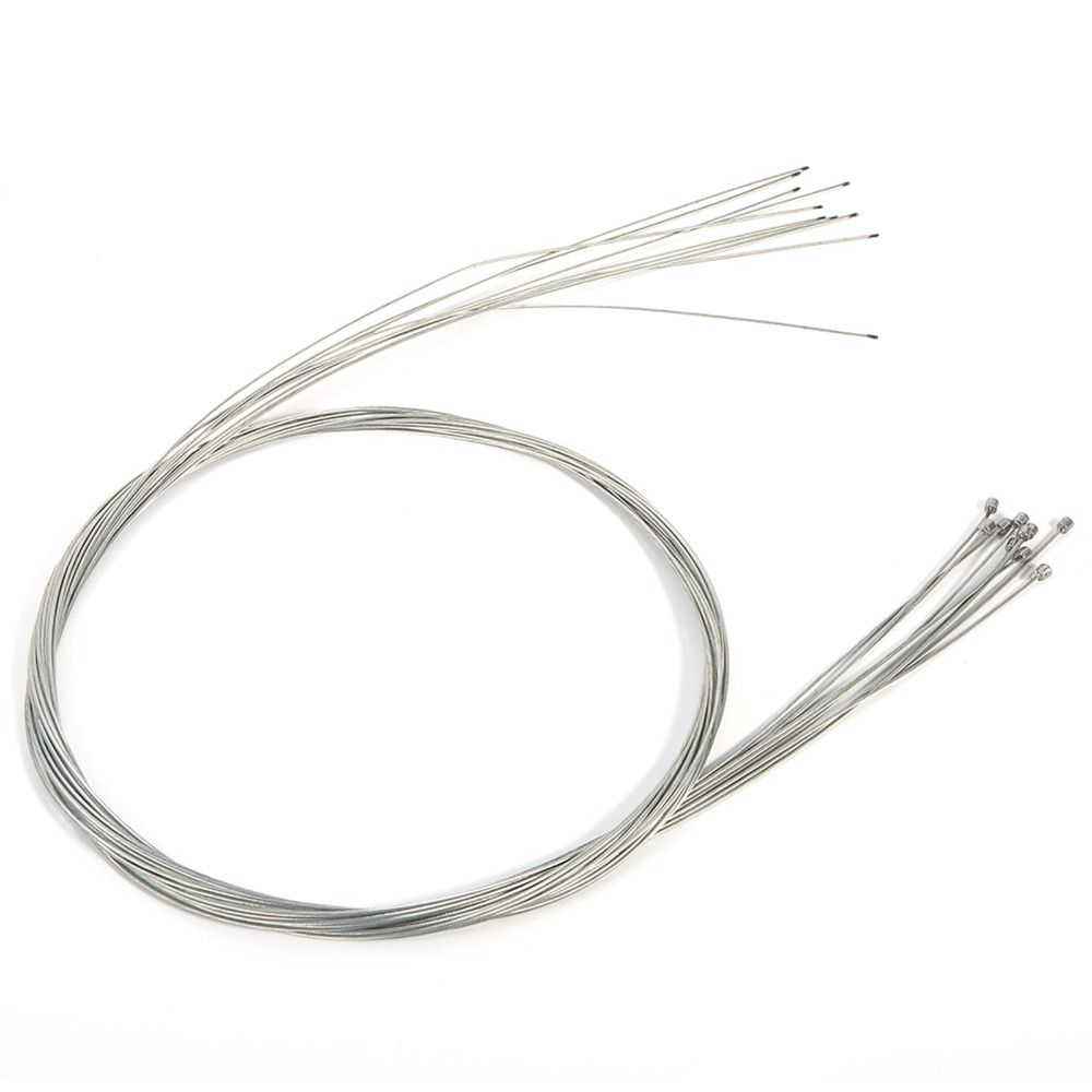 10 Pcs Silver Zinc-plated Inner Cables for Bikes Bicycle Shifter Cables  for Road Cycling