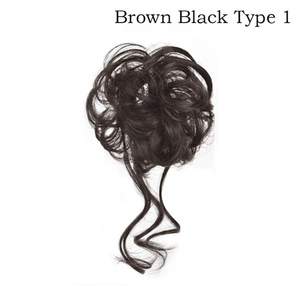 

Резинка для волос «Цветочный бутон» Детский парик Повязка на голову Милые детские детские аксессуары для волос Первый день рождения ребенка Brown Black Type 1