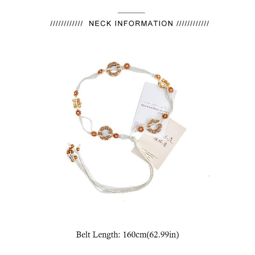 Versatile Chain Waist Bohemian Style Ethnic Style Belt Casual Waist Rope  for Women