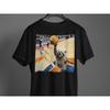 Funny Raccoon Basketball Dunk T-Shirt Meme Animal Graphic Tee Men's and Women's Loose and Breathable T-shirt Top