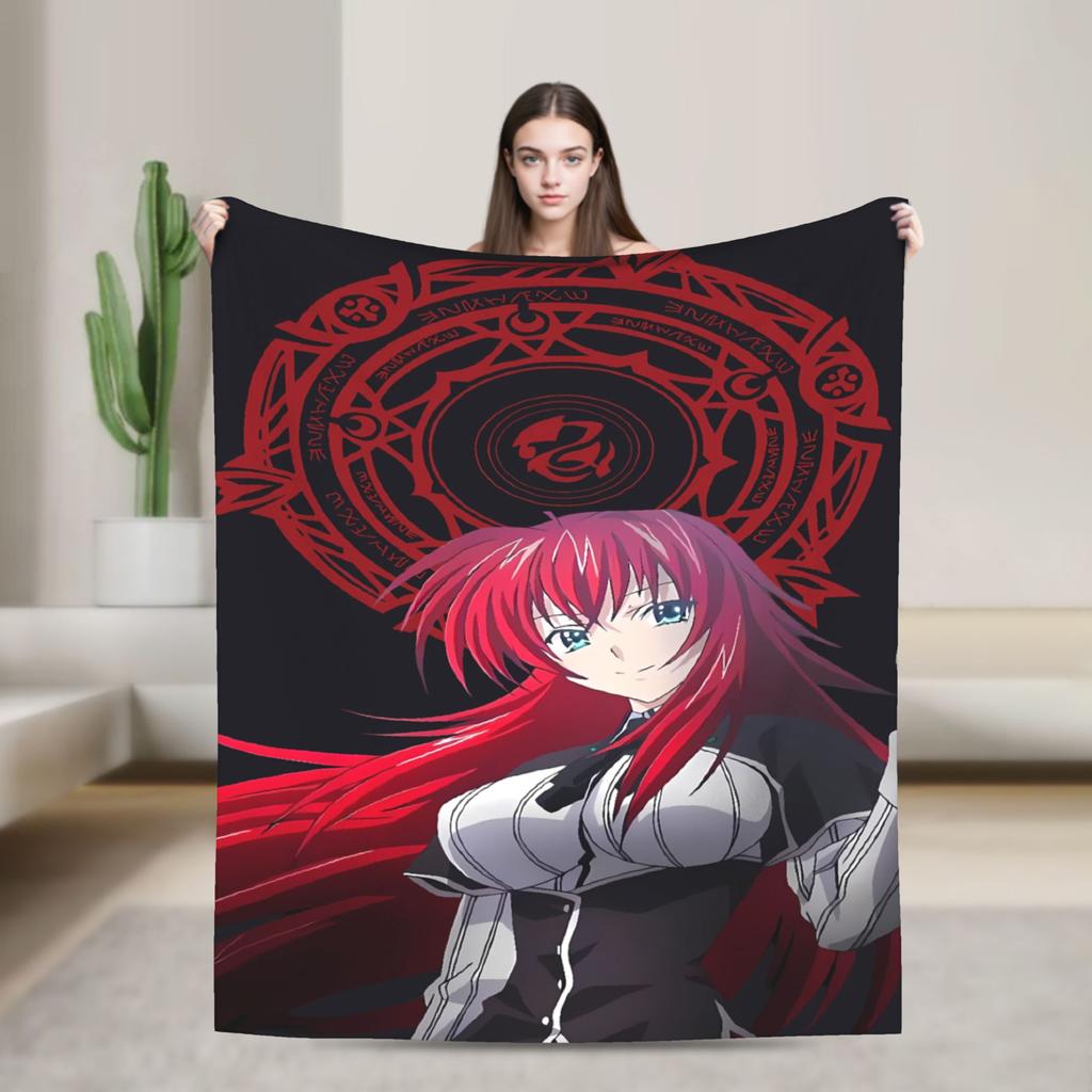 High School DxD  Blankets  Super Soft Comfortable Plush Bedding Throws For Children Bedroom Flannel Bedspread Bed Cover