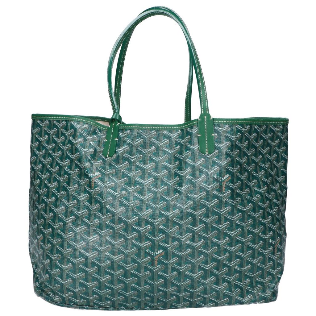GOYARD STLOUIPMLTY09CL09P Saint Louis PM with pouch Tote Bag greenUsed