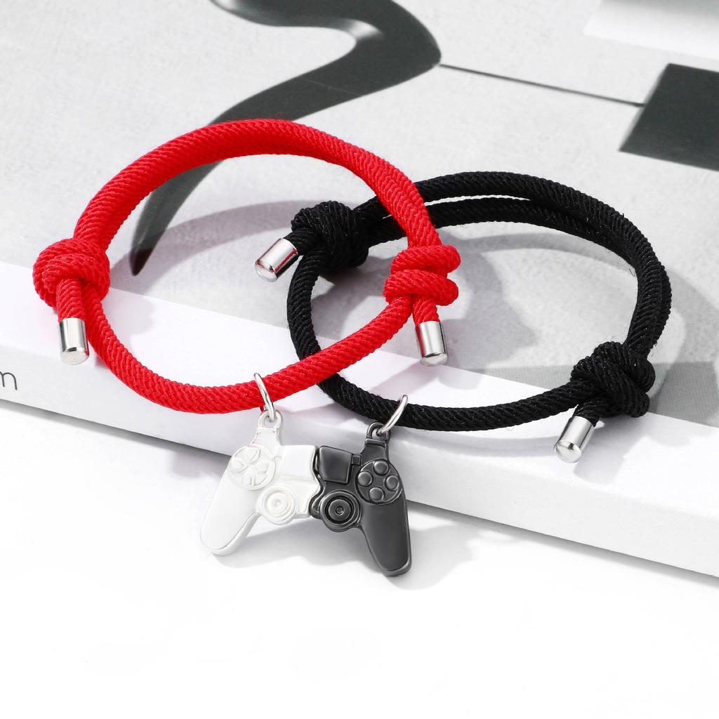 Game console handle men and women magnet stone attraction necklace a pair of pendants personalized couple necklace