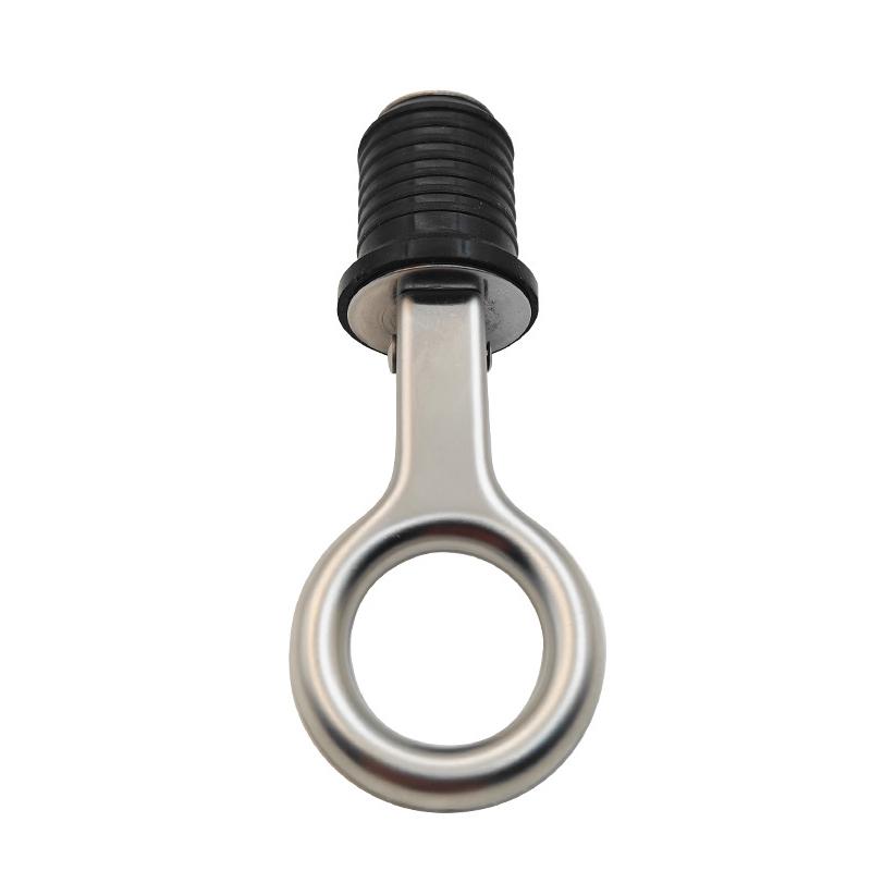 2pcs Durable Boat Marine 1 Inch Stainless Steel Snap Handle Locking Rubber Drain Plug High Quality