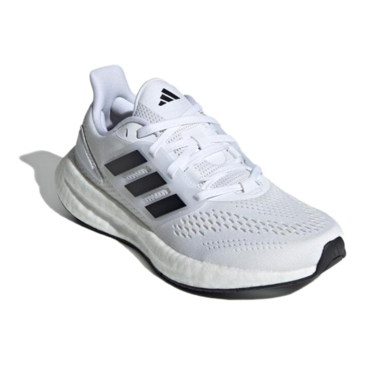Adidas Pureboost 22 Comfortable Versatile Durable Low-Top Kids Running Shoes Kids Running Shoes White Black ID8479