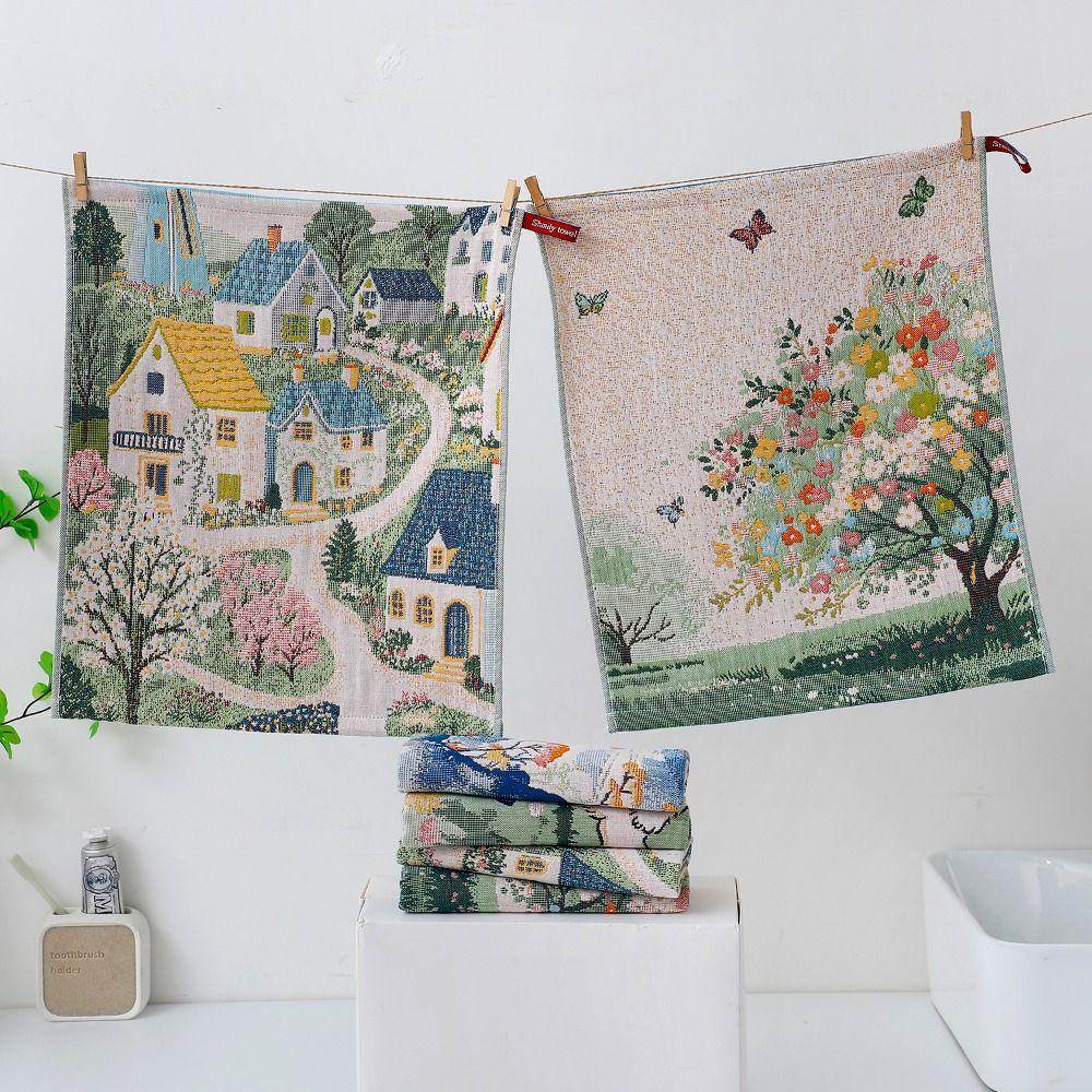 Soft Large Hand Towel 34x40cm Dish Cloth New Pure Cotton Face Towels Home Restaurant