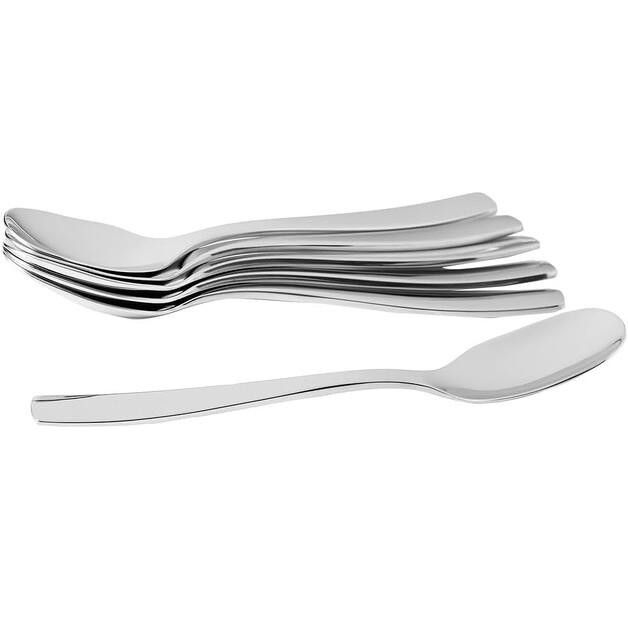 Набор десертных ложек Alessi KnifeForkSpoon полированный, 6 шт (AJM22/4)