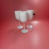 PP Plastic Material Plastic Wine Glasses Dishwasher-safe Champagne Glasses  Party Supplies