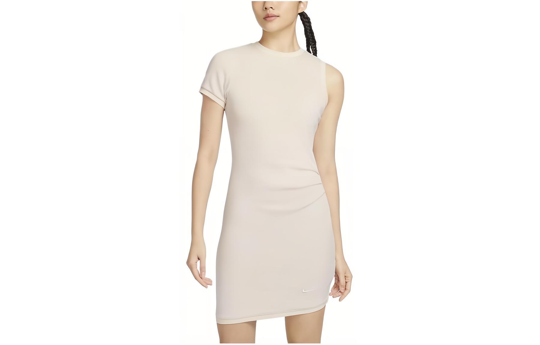 Nike Sportswear Collection Short Sleeved Dress Women s Sail White FN2244-104 S