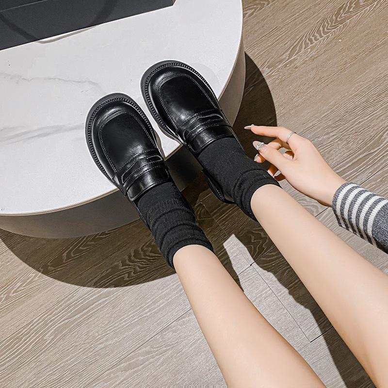 fashion Plus Size 43 44 Casual Loafer Shoes Woman British Style College Student Girls Casual Slip on Flats Shoes Female Feetwear