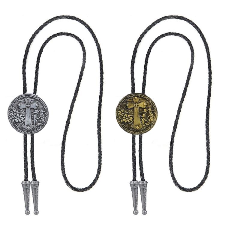 New Trendy Bolo Tie Dance Retros Necktie Western Necktie Adjustable Necktie for Any Wardrobe