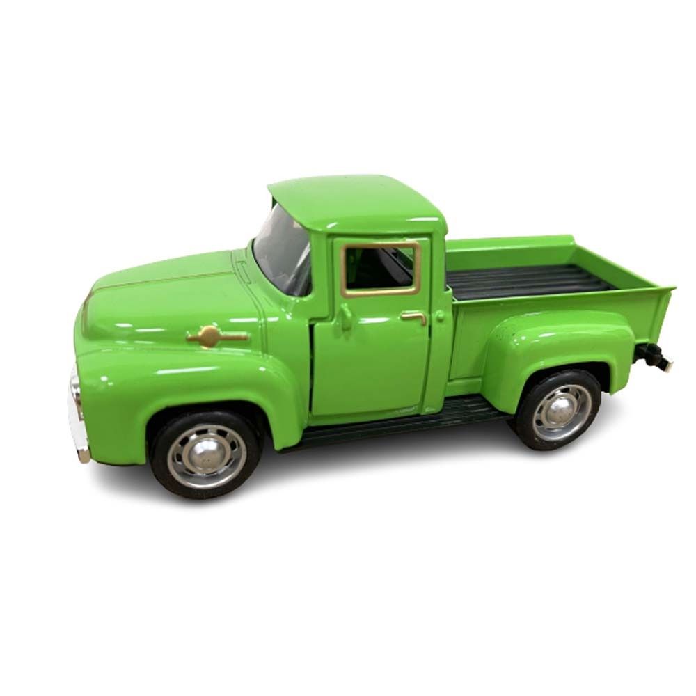 

Simulation Classic Pickup Car 1/32 Pull Back Vehicle Toy Static Model Birthday Gift зелений