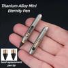 Mini Titanium Alloy Pencil, No Need To Sharpen and Can Be Erased, Portable Keychain Pendant, Portable Pocket Pen for Emergency Writing