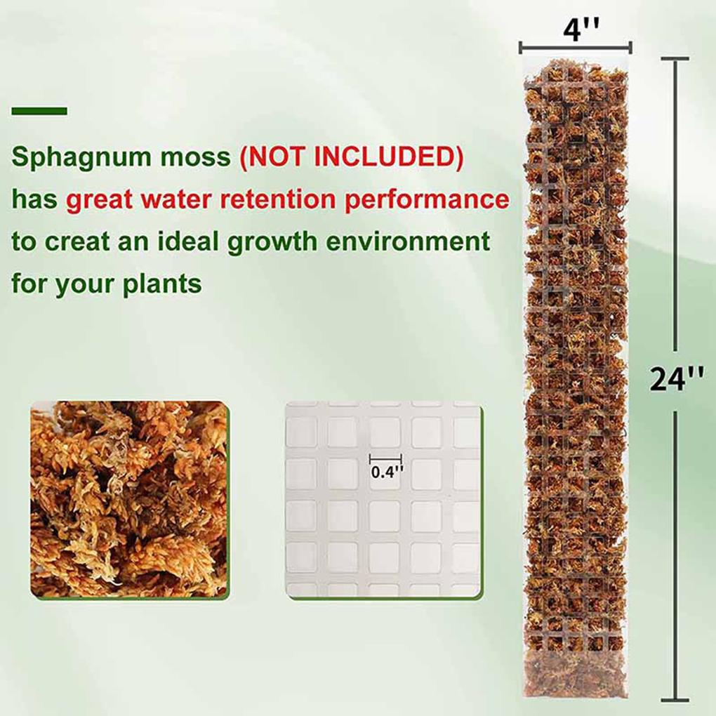 ABS Indoor Potted Plant Support Moss Pole For Easy Growth Train Plants To Grow Upward Sticks Support