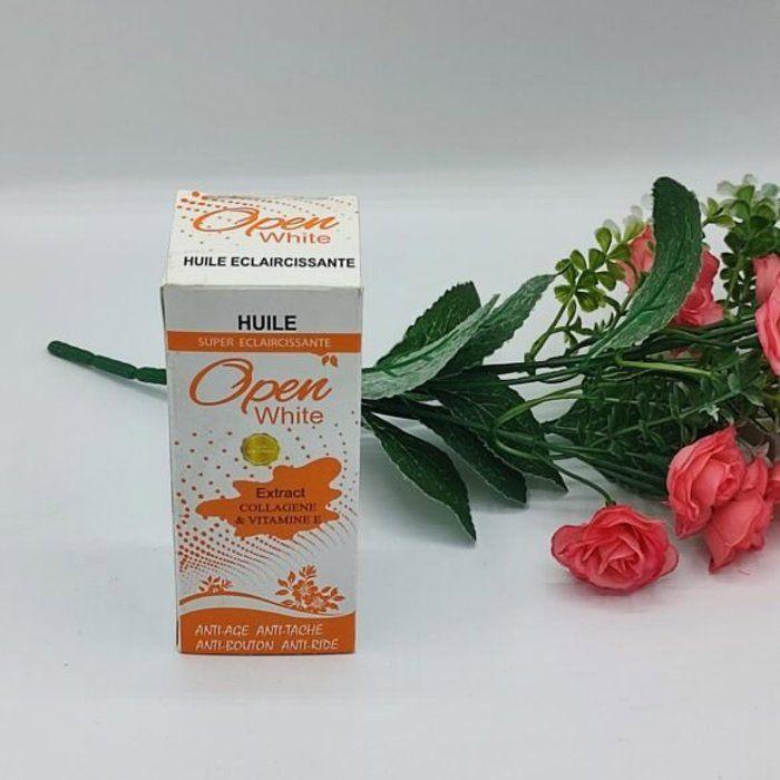 Huile Blanchissante OPEN WHITE 125ml | Éclat et Uniformité du Teint | Banane Jaune