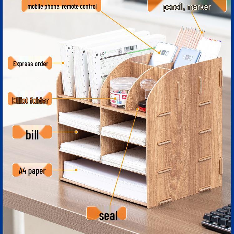 Kreatywny wielofunkcyjny stojak na dokumenty na biurko na rachunki i dokumenty