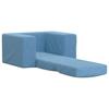 Kids  Sleeper Sofa Blue Soft Plush