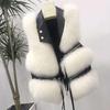 Fur Coat Women's Vest Short Clothing Autumn Winter Patchwork Slim Fashion Versatile