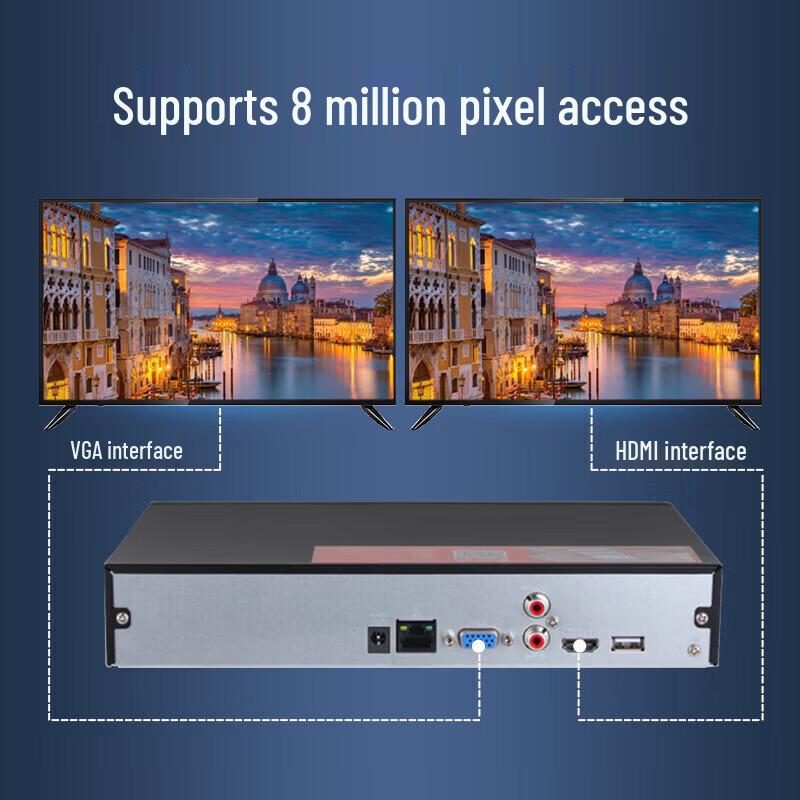 Registratore Video di Rete HD Dahua (NVR) Spina CN (adattatore incluso)