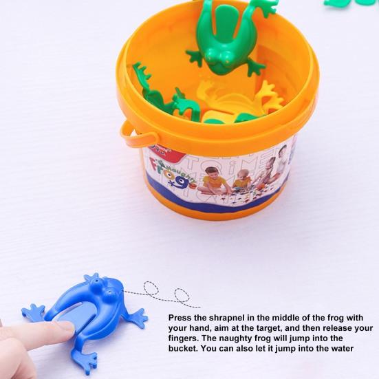 12Pcs Jumping Frogs Retro Anti-crack Kids Toy Finger Action  Jumping Frogs for Kids