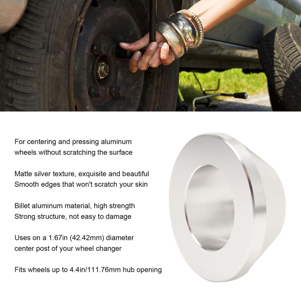 Billet Aluminum Centering Cone, Manual Tire Changer Centering Cone Billet Aluminum Wheel Balancer Hold