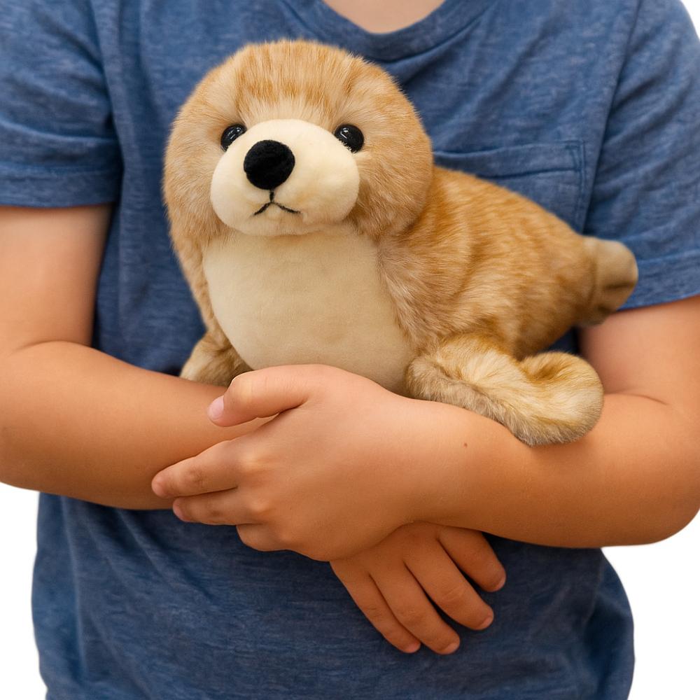Fluffy Sea Lion Plush Toys PP Cotton Seal Stuffed Animal  Birthday Parties
