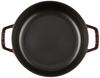 Staub Saute Pan Grenadine Red Two Hand Cast Enamel Pot Shallow Sukiyaki Compatible with IH Japanese Blaiser "Blazer 24cm" [Authorized Product]