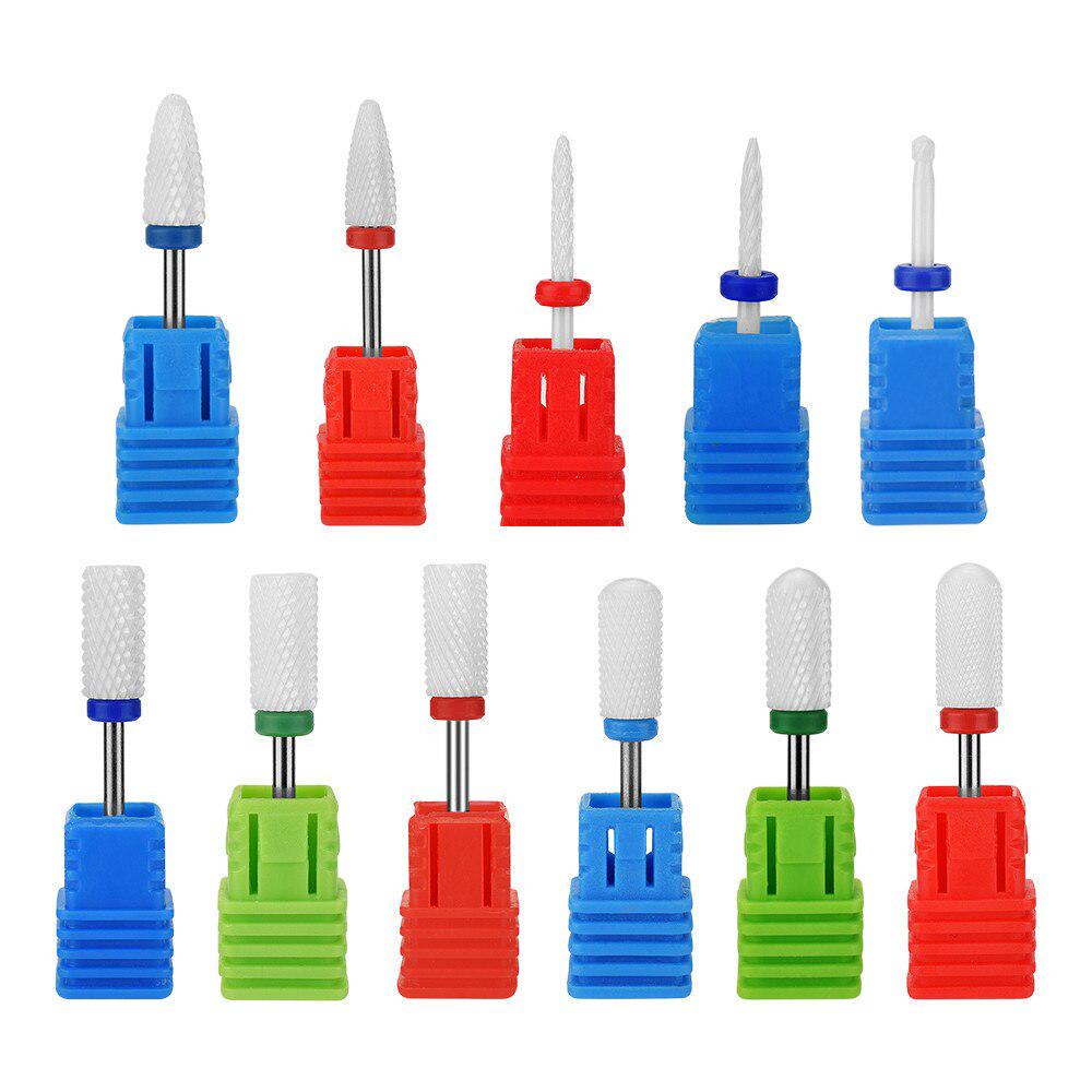 New Ceramic Nail Drill Bit Electric Nail Files Milling Cutter for Manicure Pedicure Nail Accessoires Tool Remove Nail Po