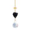 Crystal Sun Catchers for Windows, Colorful Healing Light Crystal Suncatcher, Prism Crystal Hanging Pendant with Chains, Gold-Plated Wind Chimes,