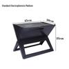 Portable X-Type Folding Stainless Steel Charcoal Grill