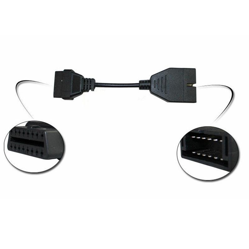 OBD2 Adapter for GM 12 pin Male Connector to OBD2 16 Pin Female Connector OBD Extension Diagnostic Cable for GM Vehicles