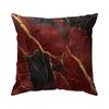 1pcs Wine Red Marble Pillowcase Square Bedroom Cushion Covers Zipper Living Soft Home Comfortable Decor 45x45cm