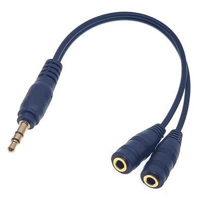 3.5 Headphone Splitter, 3.5mm Extension Cable Audio Stereo Y Splitter Hi-Fi Sound, 3.5mm Male To 2 Ports 3.5mm Female Spliter