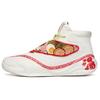New Thompson KT6 Series 'Noodle Soup' Cushioning Anti-Slip And Wear-Resistant High-Top Basketball Shoes White Red 912131101S-1