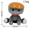 Cute Cartoon Girl Plush Doll With Black Hat And Yellow Decor Kids Gift Home Room Ornament