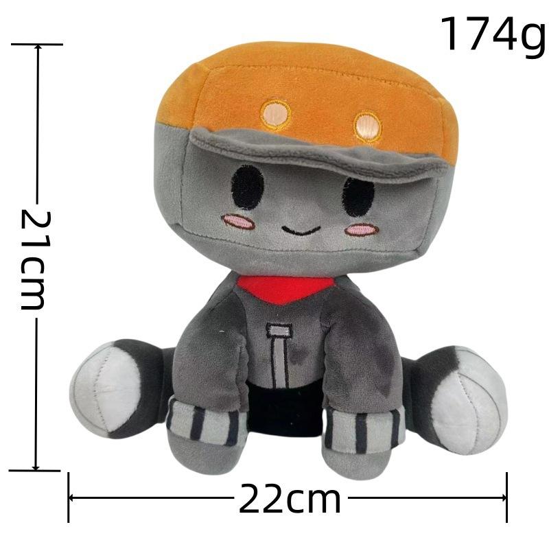 Cute Cartoon Girl Plush Doll With Black Hat And Yellow Decor Kids Gift Home Room Ornament