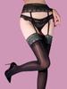 Fashion Peacock Feathers Printing 2 In 1 Pantyhose Lace Garters Waist Oil Shiny Glossy Oil Shiny Stocking Sexy Women Tights