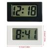 Small Digital Clock Mini Car Clock with Large LCD Display for Office Vehicle Home Table Battery Operated Desk Clocks