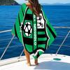 Sass-uolo Football Crest Beach Towel - Soft, Absorbent Microfiber, Lightweight, Ideal for The Beach, Parties, Travel, Camping fan gifts