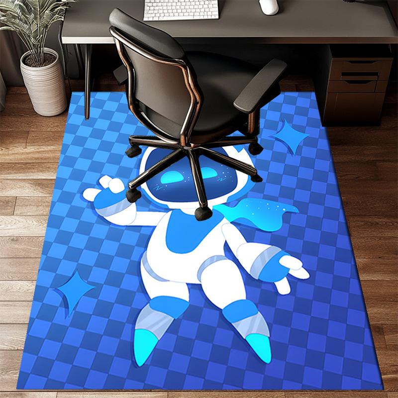Tappeto Avventura Spaziale Astro Bot Tappeto da Gioco, Tappetino per Camera da Letto Soggiorno Ingresso Tappeto, Idea Arredo Casa Regalo per Natale Compleanno