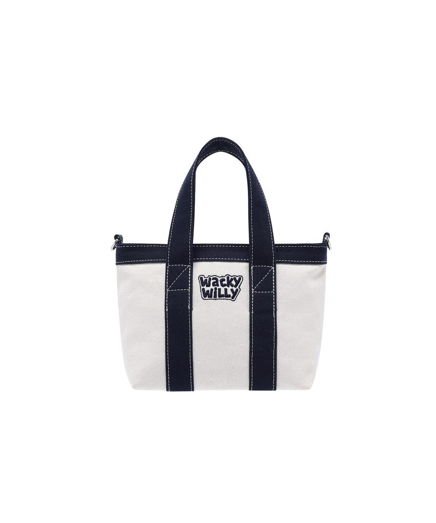 Wacky Willy Canvas Mini Tote Bag Navy