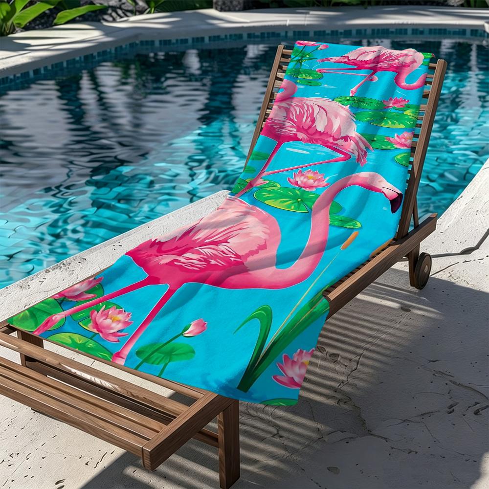 Flamingo süß Handtuch Strand Schnelltrocknend Weich Poolhandtücher Geschenk für Reise Fitnessstudio Dusche Camping Sport
