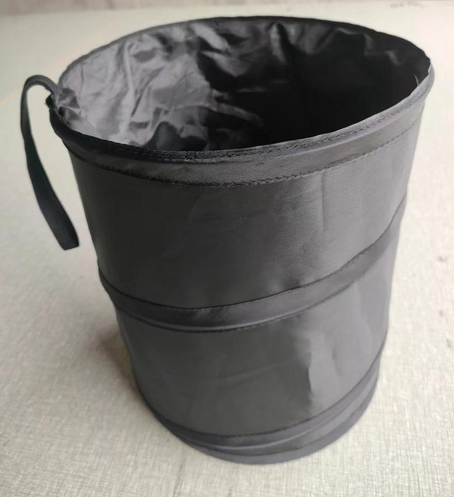 Compact Folding Car Trash Bin & Storage Bucket