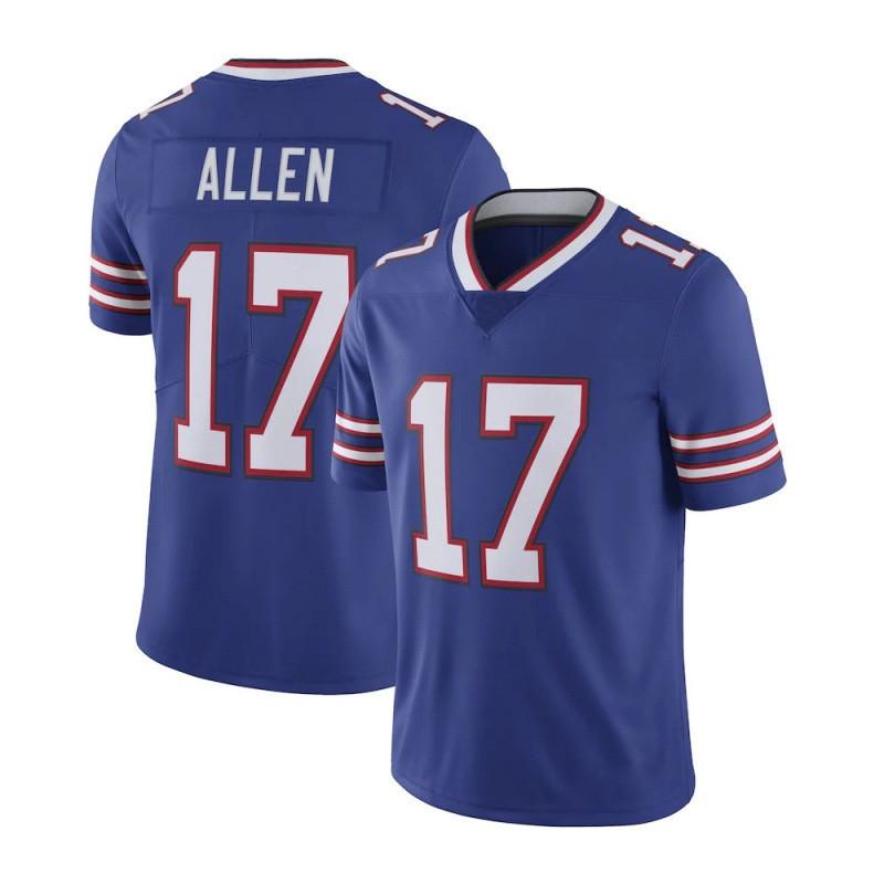 NFL Buffalo Bills 17 Josh Allen Football Jersey Embroidered Sports Uniform Men Women Youth