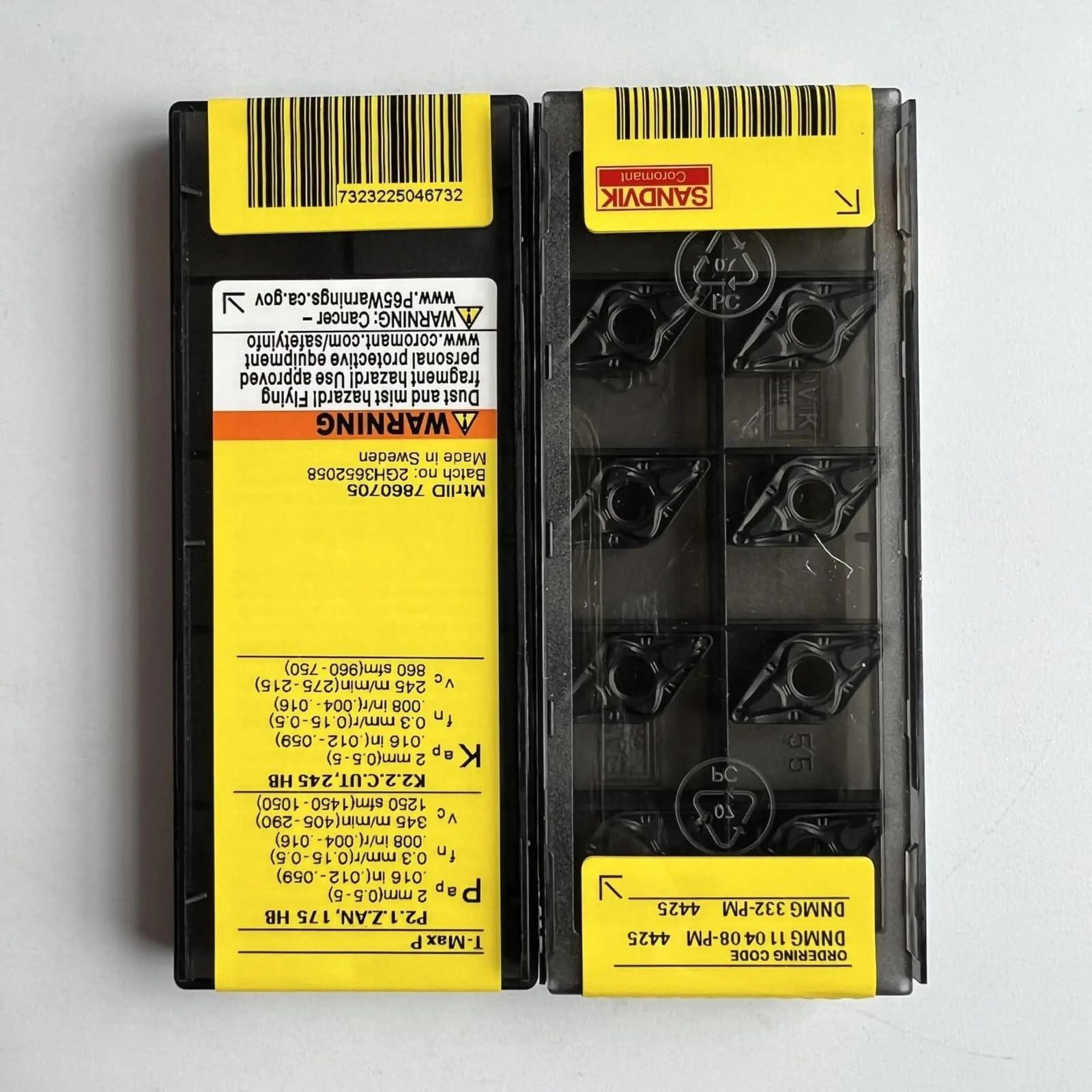 

Original Sandvik / DNMG110408-PM 4425 / CNC lathe carbide blade 10 PCS