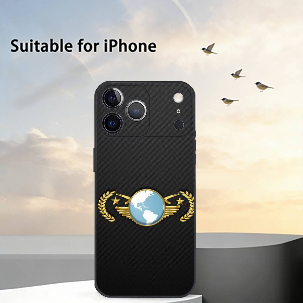 Game CS2 Counter-Strike2 Phone Case For iPhone 17,16,15,14,13,12,11 Plus,Pro Max,XS,Soft Silicone Black Cover