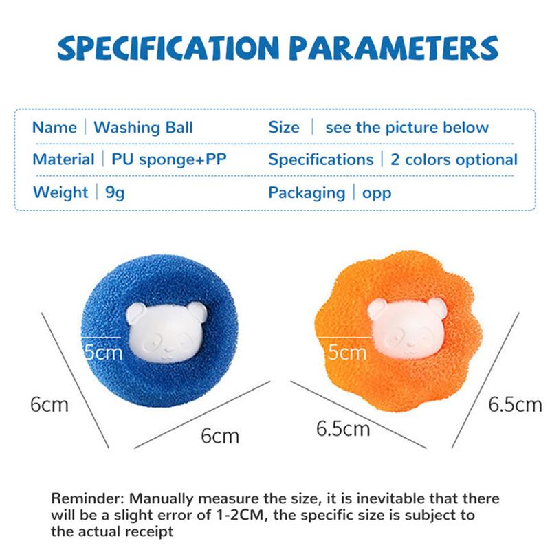 80PCS Laundry Ball Kit Reusable Washing Machine Hair Remover Ball Cleaning Lint Fuzz Pet Hairs Clothes Household Product